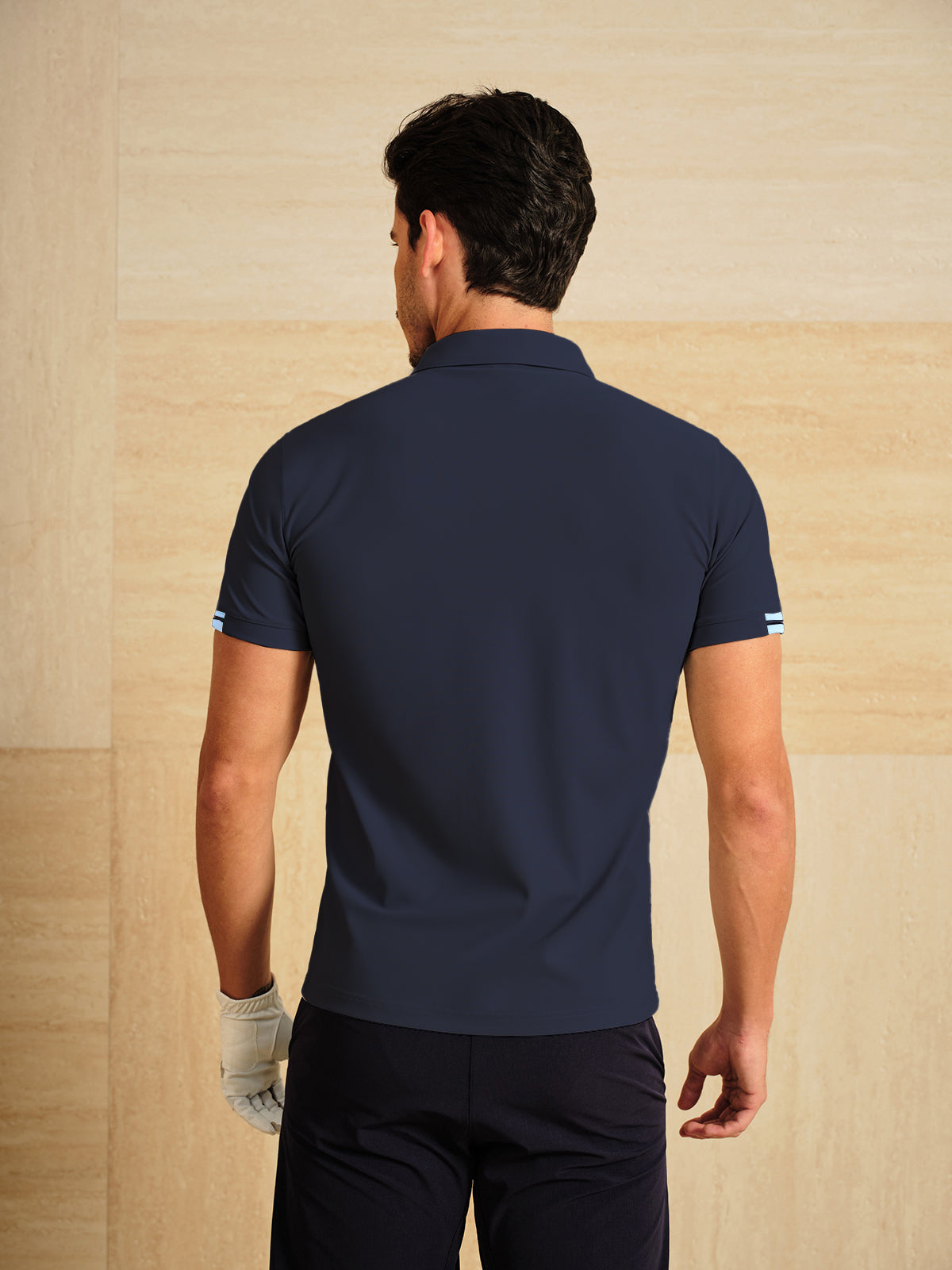 More Than Basic Men's Golf Shirt Quarterzip UPF50+