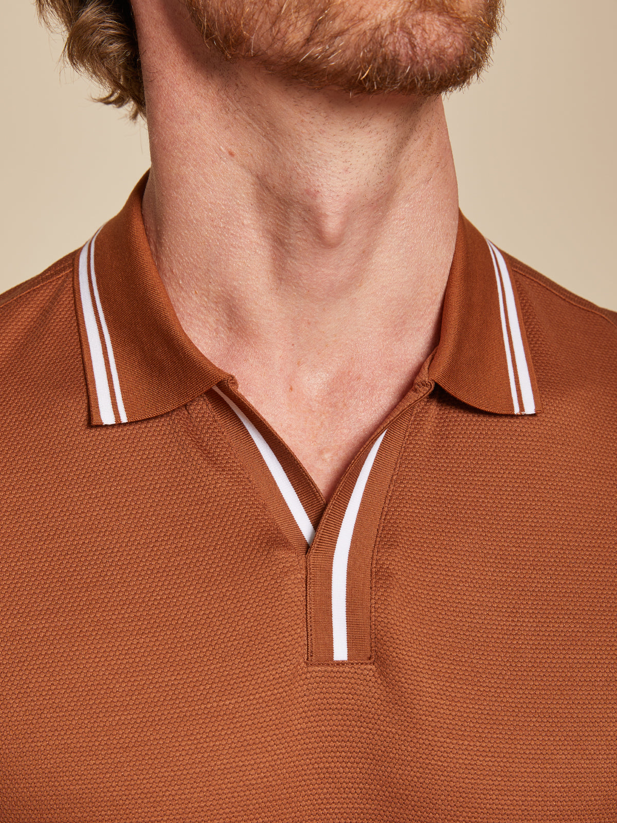 Custom Embroidery or Fit Men's Cotton-Silk Blend Polo Top