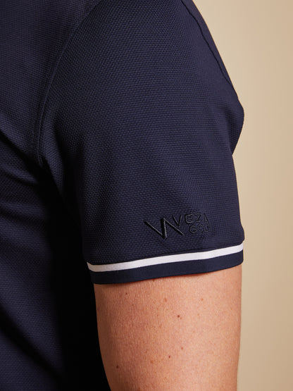 Custom Embroidery or Fit Men's Cotton-Silk Blend Polo Top