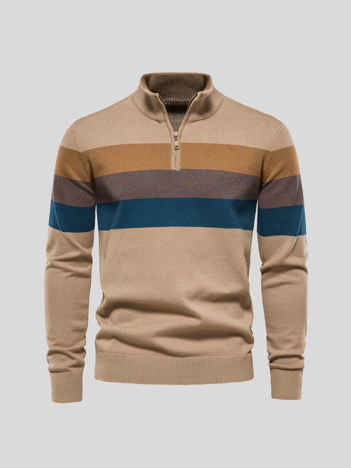 More Than Basic Men's Midweight Golf Quarter Zip Sweater
