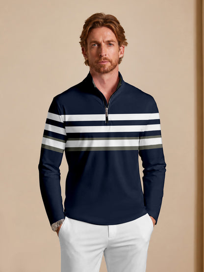 Navycore Men's Lightweight Golf Shirt Quarterzip UPF50+