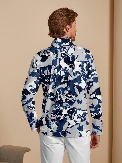 Inked Skins Heren Golfshirt Quarterzip UPF50+