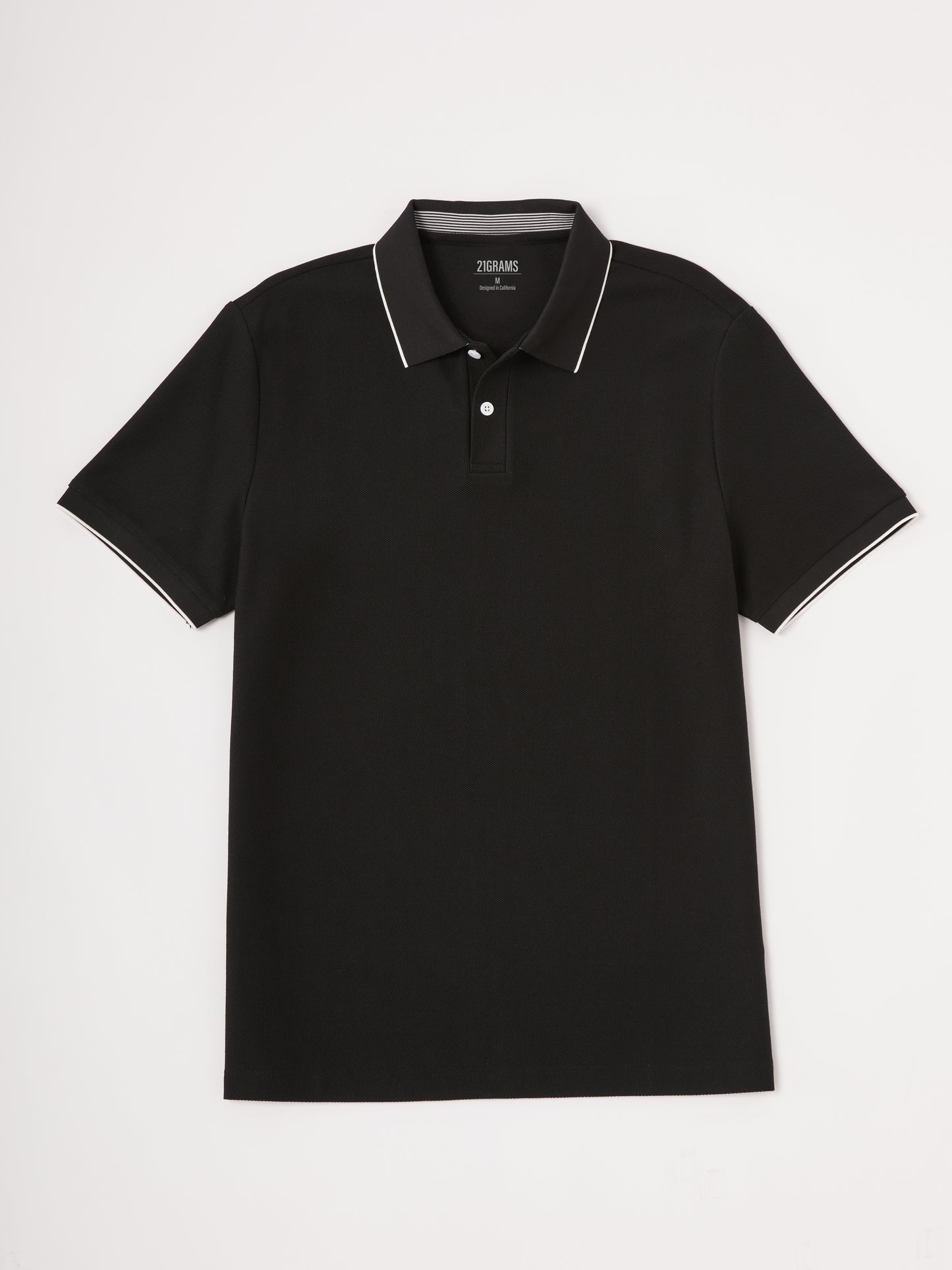 PearlTex Men's Piqué Cotton-Linen-Silk Polo Top