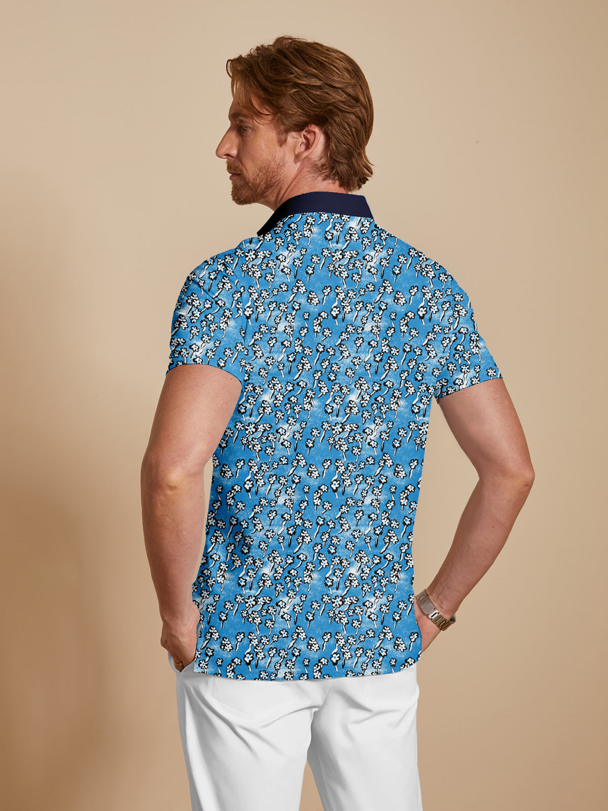 Botanical Energy Men's Polo Top UPF50+