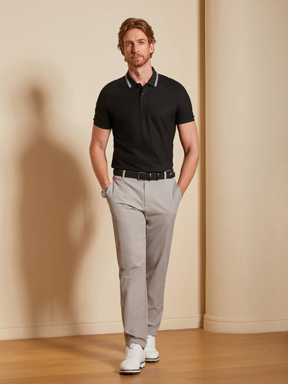 NudeMod Men's Cotton-Modal Polo Top