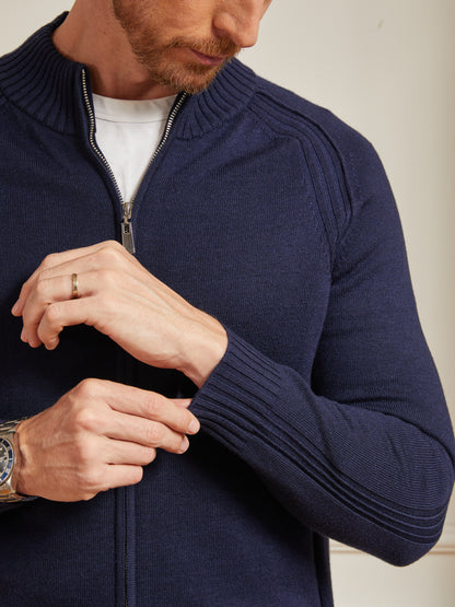 More Than Basic Men's Golf Full-Zip Cardigan