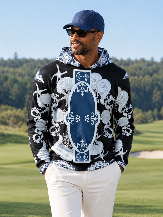 Botanical Energy Men's Golf Hooded Sweatshirt