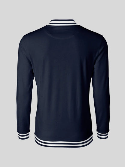 Navycore Camisa de golf para hombre con media cremallera UPF50+