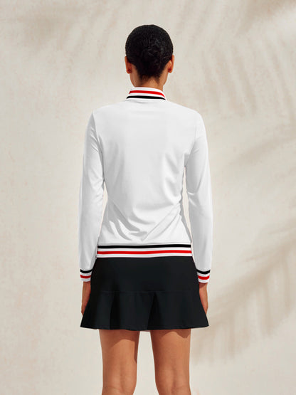 Navycore Women' Long Sleeve Golf Shirt Quarterzip UPF50+