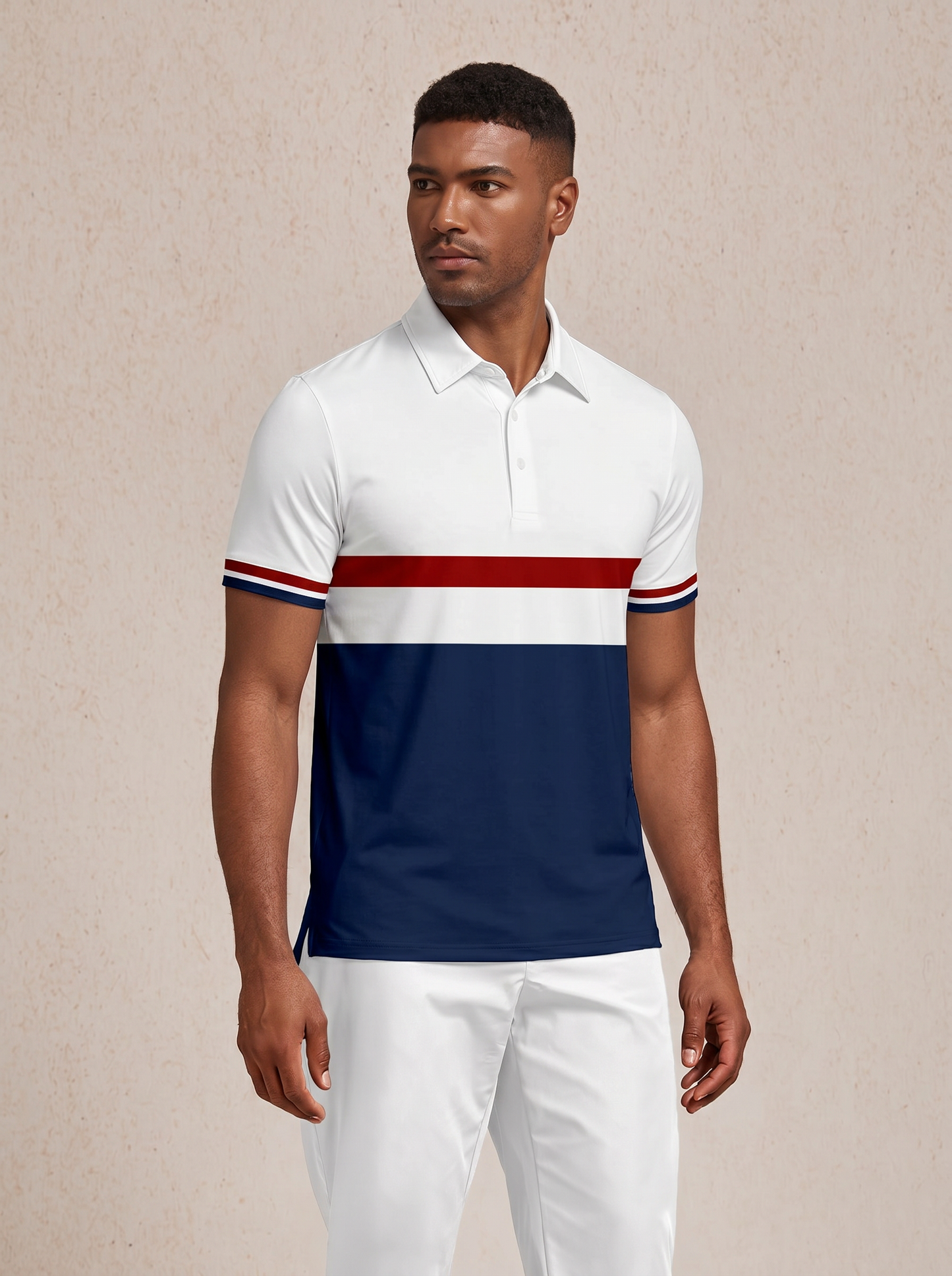 Verspieltes maritimes Poloshirt LSF 50+