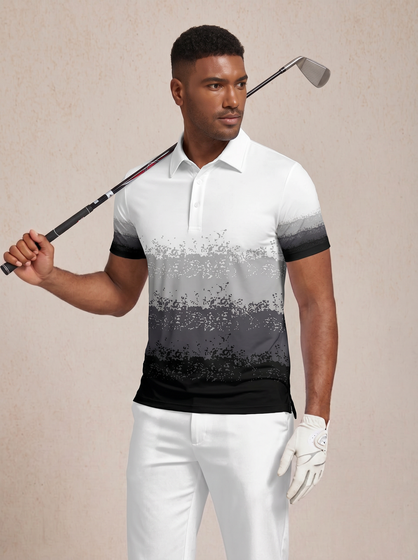 Air Brush Herren Polo-Shirt LSF 50+