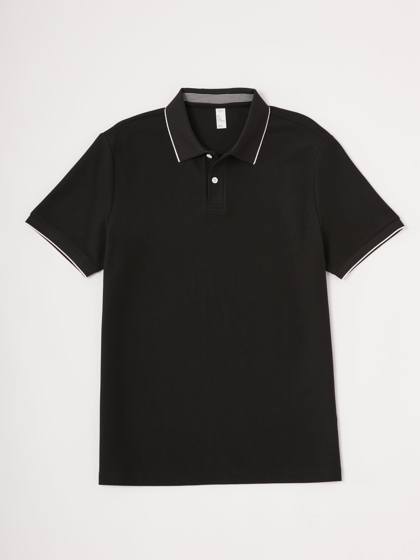 PearlTex Men's Cotton-Linen-Silk Polo Top
