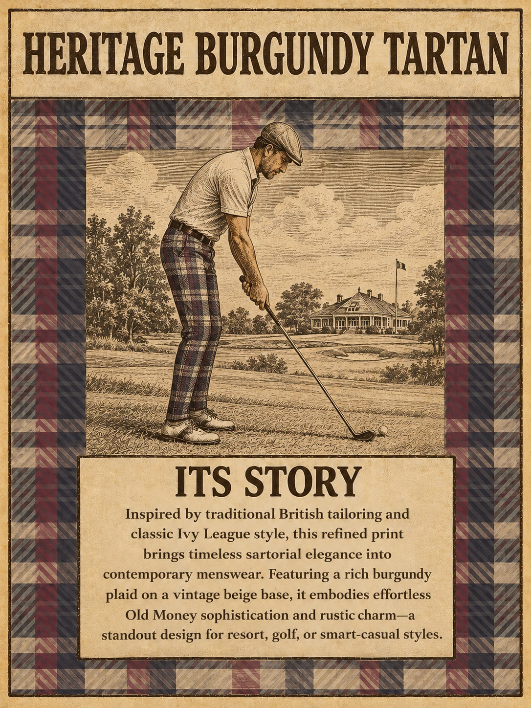 Fairway Patchwork Men's Tailored Performance Trouser