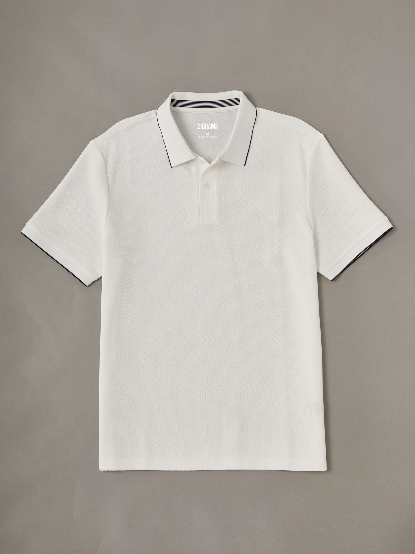 PearlTex Men's Piqué Cotton-Linen-Silk Polo Top