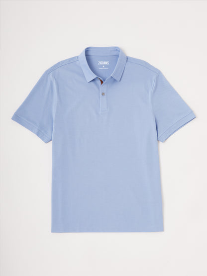 PearlTex Men's Piqué Cotton-Silk Blend Polo Top