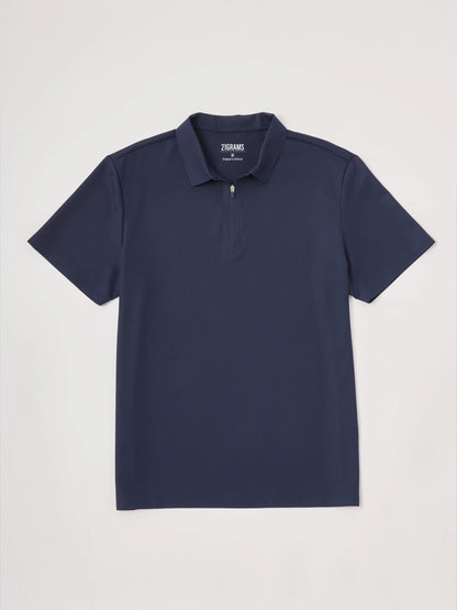 NyCool Men's Seamless Bonded Polo Shirt Quarterzip