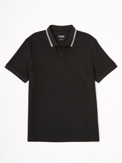 NudeMod Men's Cotton-Modal Polo Top