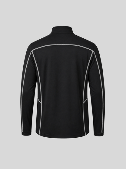 Polo de golf quart de zip homme Plus Que Basique UPF50+