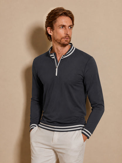 Navycore Heren Golfshirt Quarterzip UPF50+