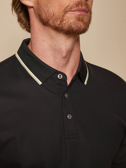 NyCool Men's Waffle-Knit Polo Top
