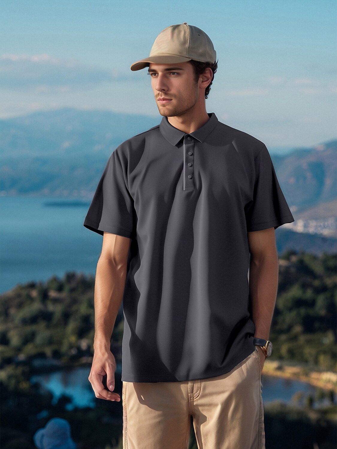 More Than Basic Men's Golf Polo Shirt UPF50+