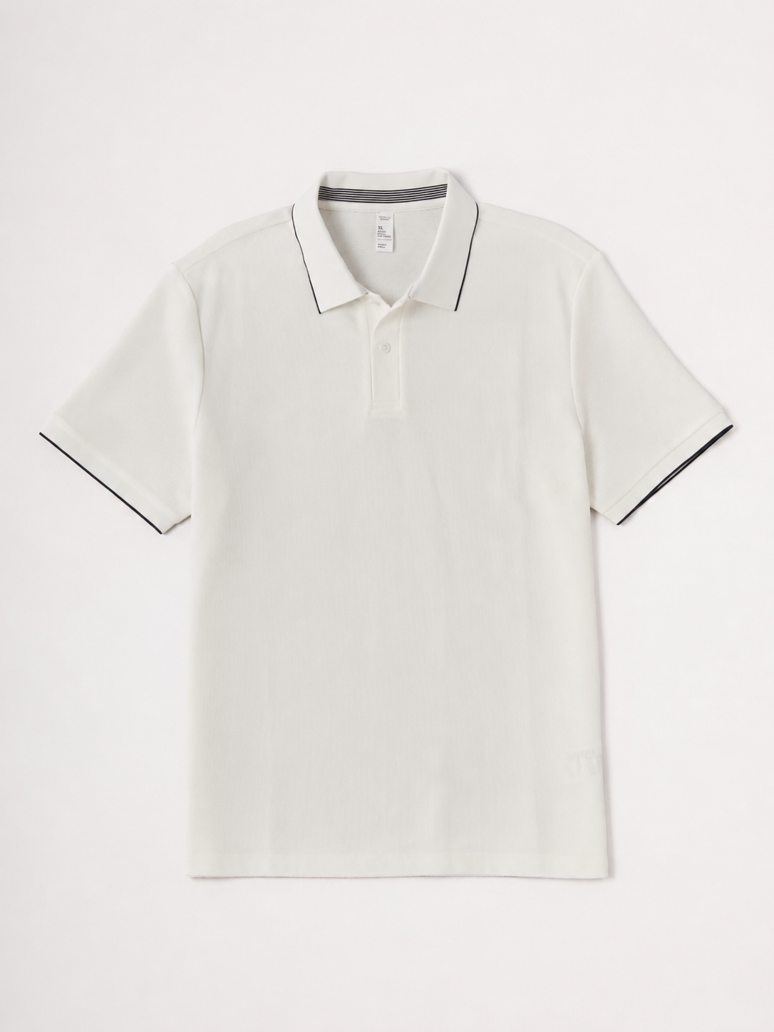 PearlTex Men's Cotton-Linen-Silk Polo Top