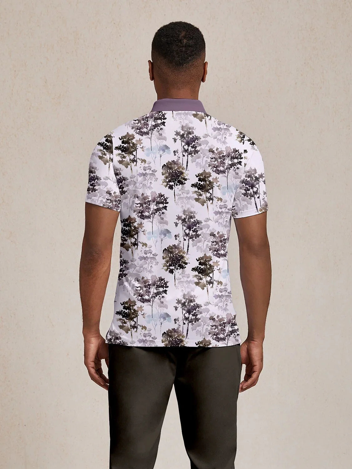 Hyped-up Tropical Herren Polo-Shirt mit Rippkragen UPF50+