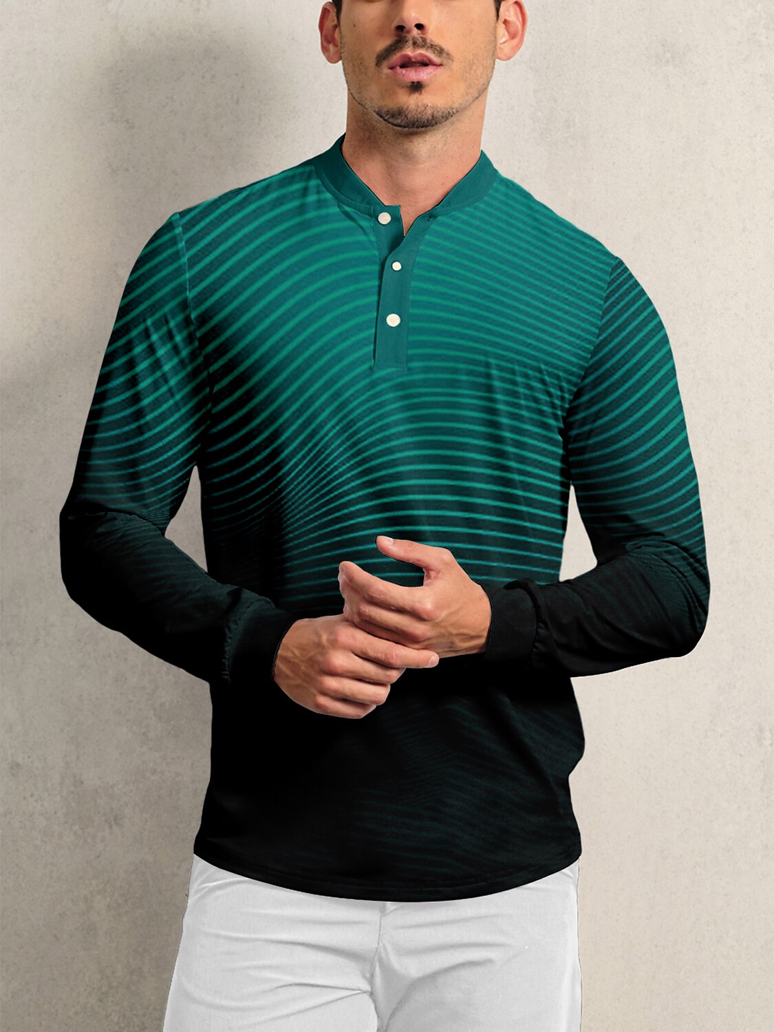 Air Brush Men's Golf Henley Shirt UPF50+