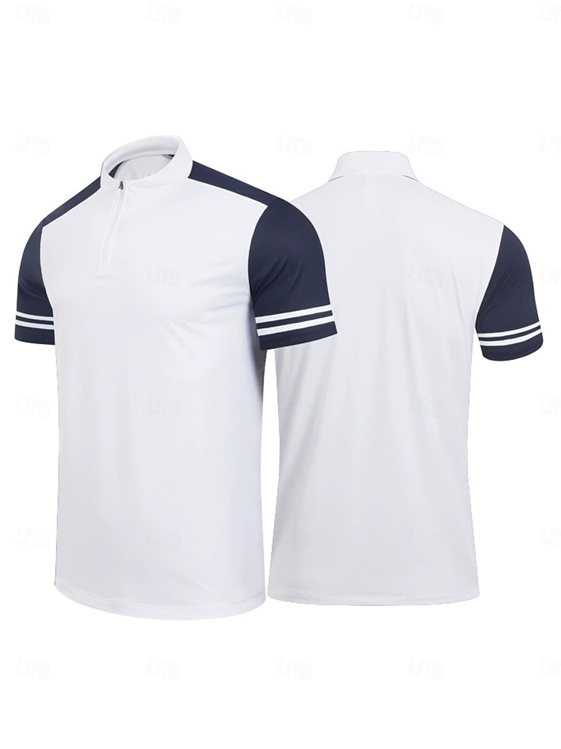More Than Basic Men's Golf Shirt Quarterzip UPF50+