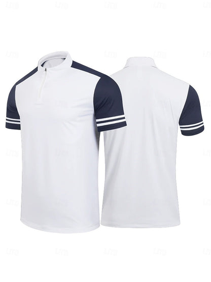 More Than Basic Men's Golf Shirt Quarterzip UPF50+