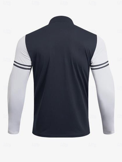 More Than Basic Men's Golf Shirt Quarterzip UPF50+