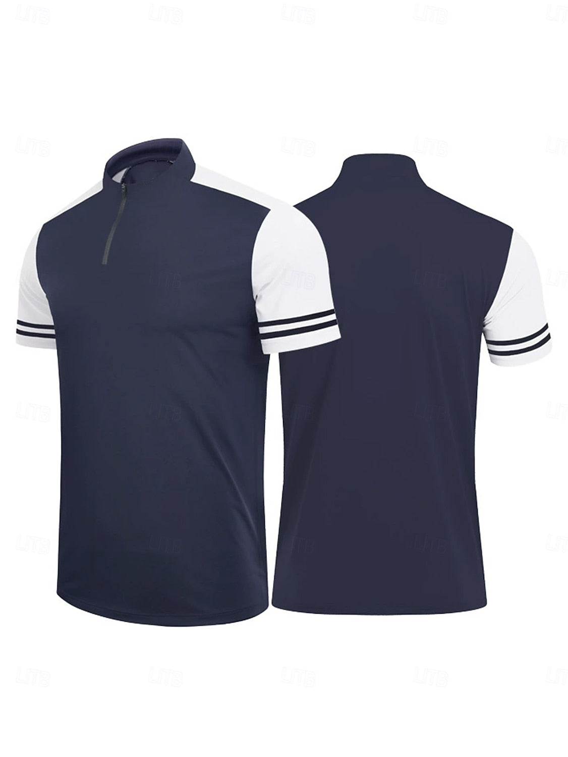 More Than Basic Men's Golf Shirt Quarterzip UPF50+