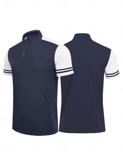 More Than Basic Men's Golf Shirt Quarterzip UPF50+