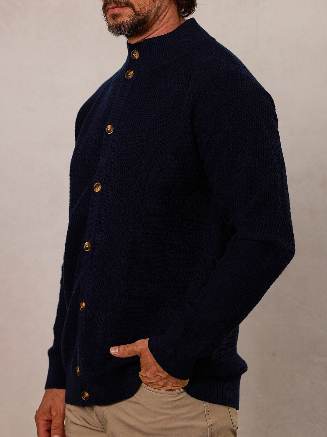 More Than Basic Golf Knit Button Up Cardigan