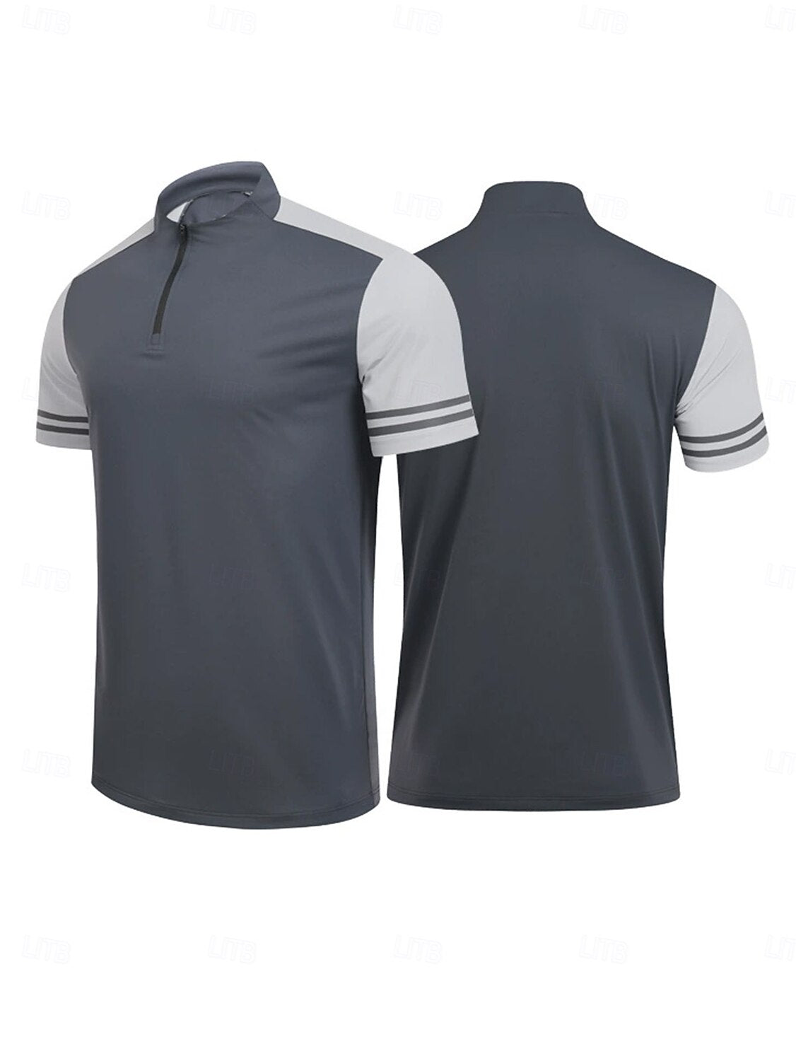 More Than Basic Men's Golf Shirt Quarterzip UPF50+