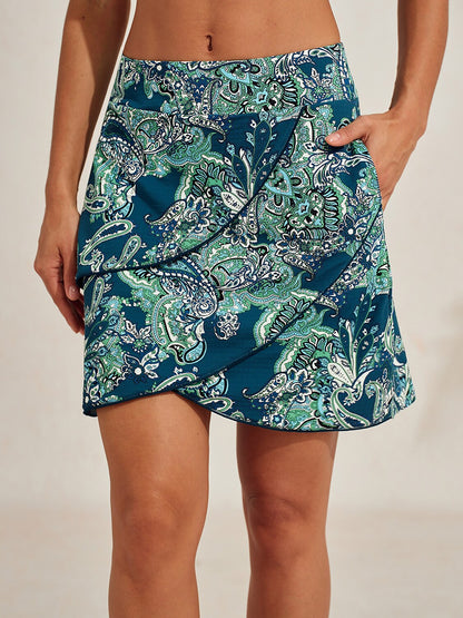 Premium 18.5 Inch Asymmetrical Skort UPF50+