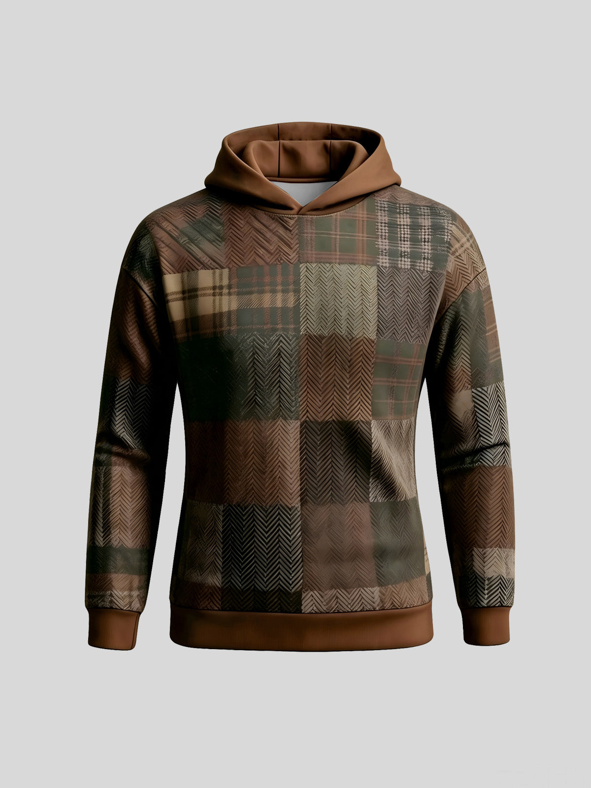 Fairway Patchwork Men's Golf Hooded Sweatshirt