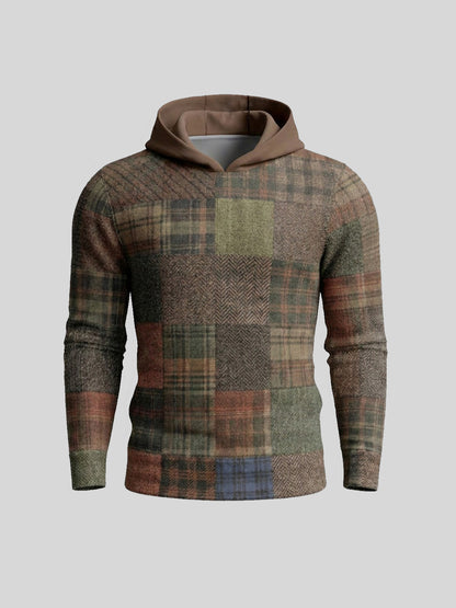 Fairway Patchwork Men's Golf Hooded Sweatshirt