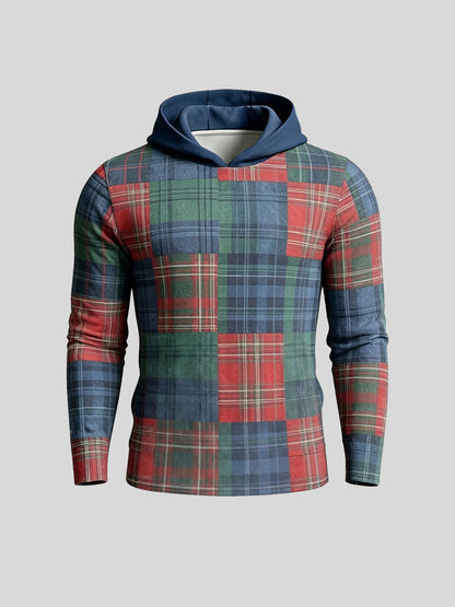 Fairway Patchwork Men's Golf Hooded Sweatshirt