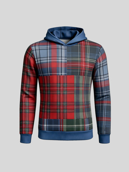 Fairway Patchwork Men's Golf Hooded Sweatshirt