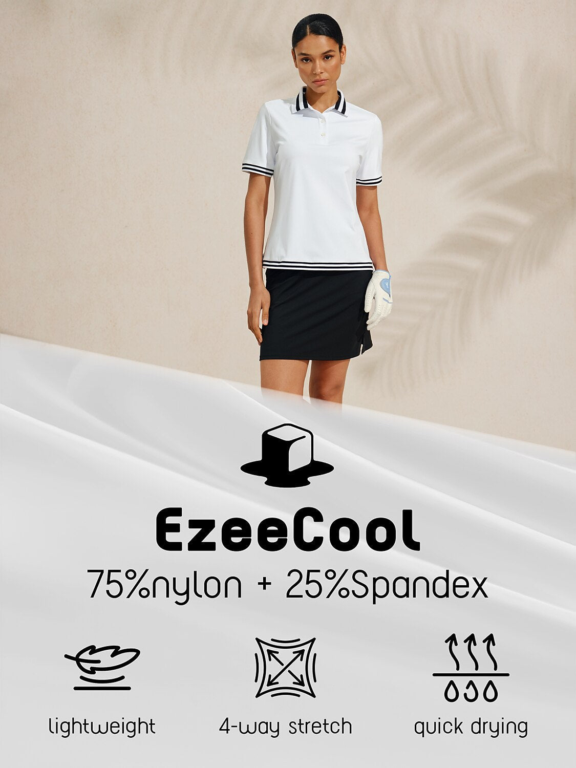 Navycore Women's Short Sleeve Polo Top UPF50+