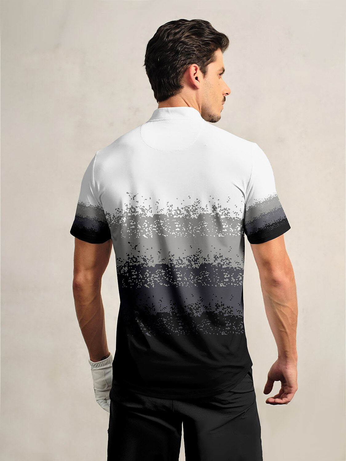 Air Brush Herren Golf Henley-Shirt LSF 50+
