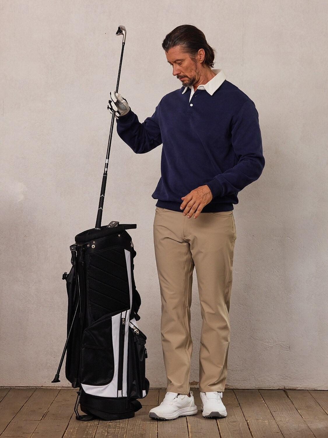 Mehr als nur ein einfaches Herren-Golf-Sweatshirt mit Knopfleiste und Kragen