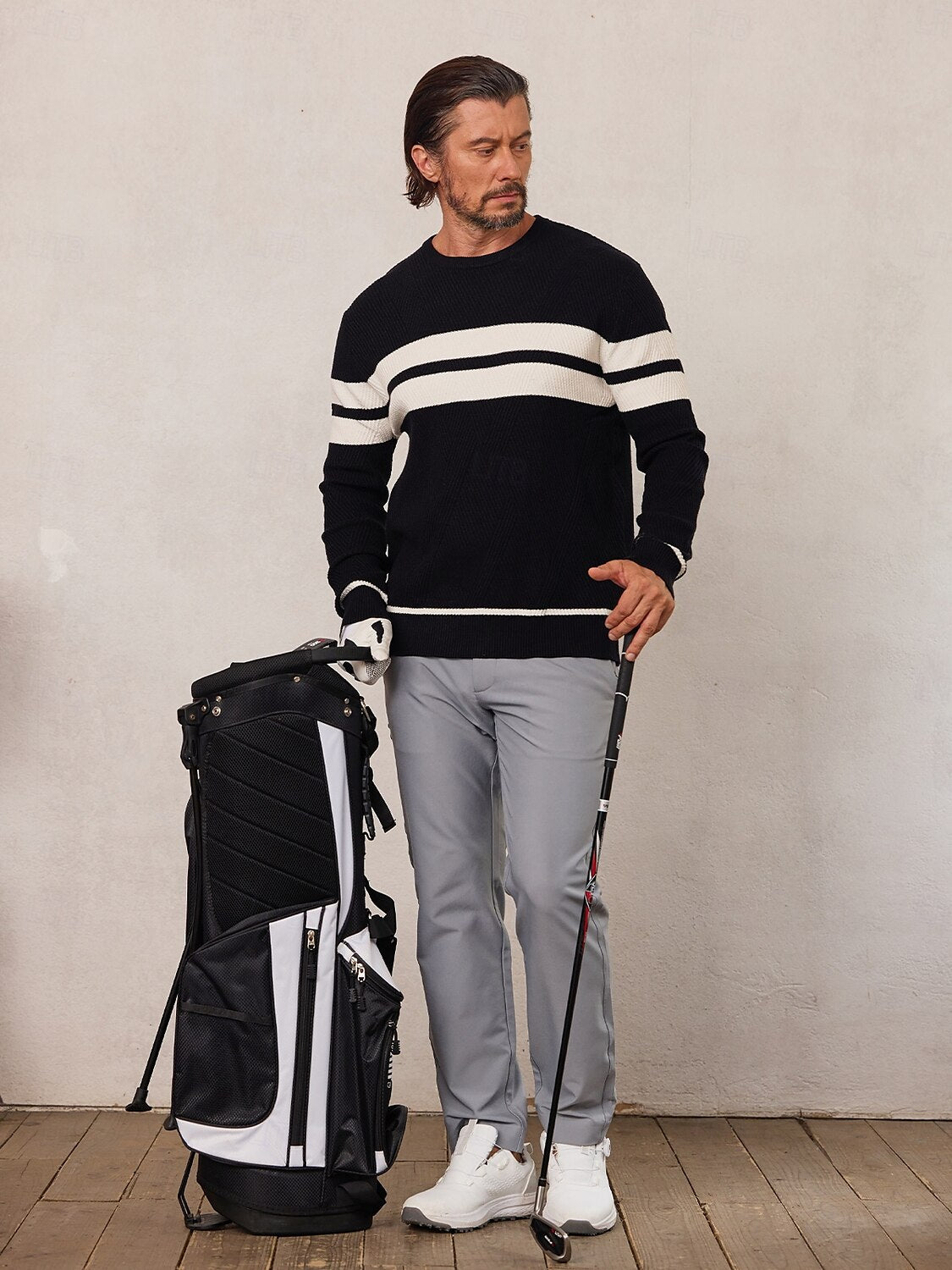 More Than Basic Golf Crewneck Sweater