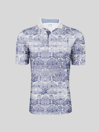 Hyped-up Tropical Herren Polo-Shirt mit Rippkragen UPF50+