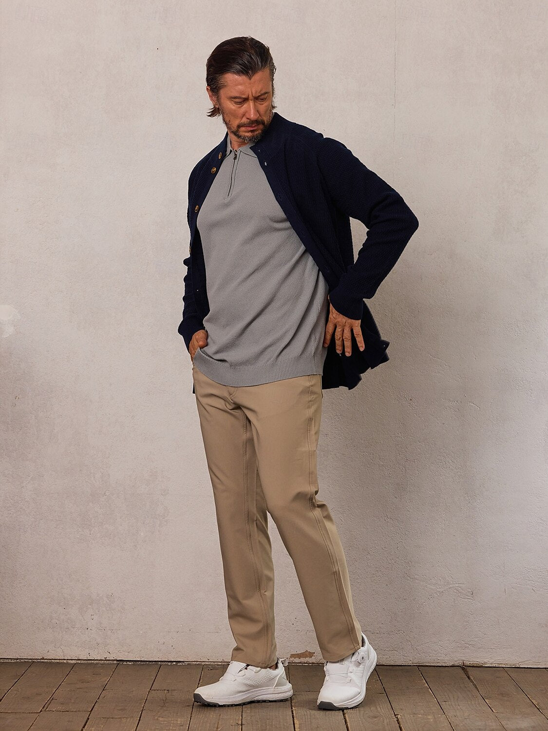 More Than Basic Golf Knit Button Up Cardigan