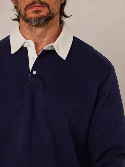 Mehr als nur ein einfaches Herren-Golf-Sweatshirt mit Knopfleiste und Kragen