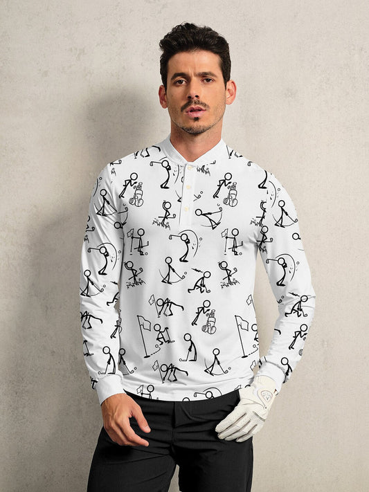 Hyper-prep Men's Golf Henley Shirt UPF50+