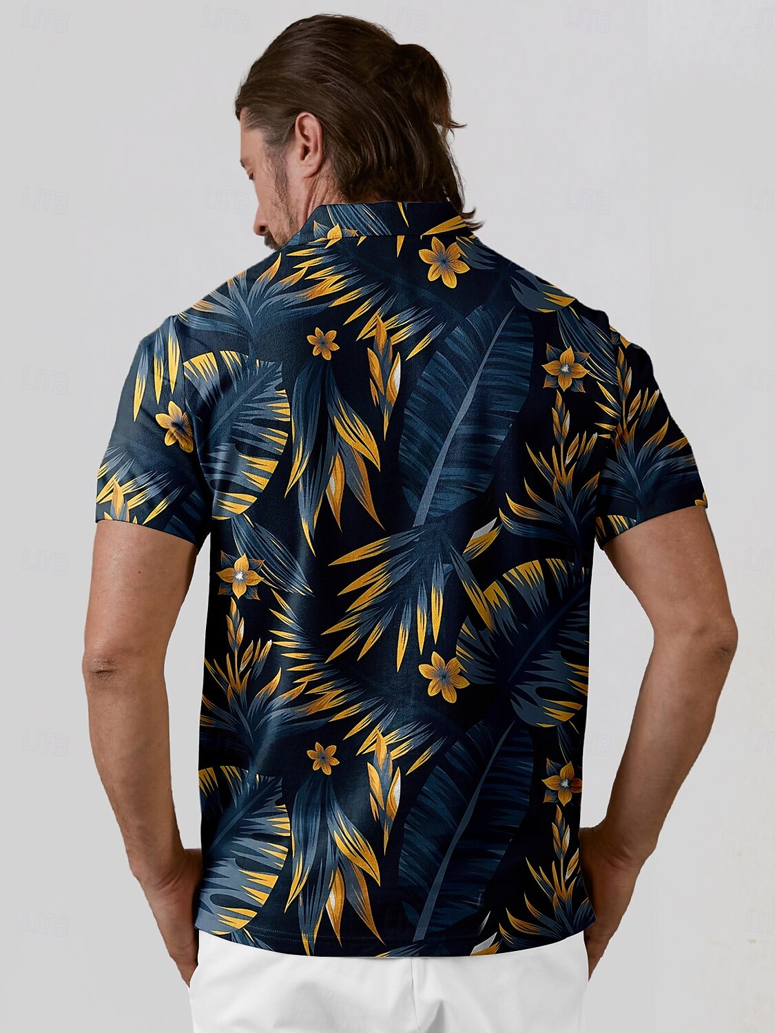 Botanical Energy Herren-Poloshirt LSF 50+