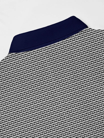 Nicht ganz klassisches geripptes Poloshirt für Herren UPF50+